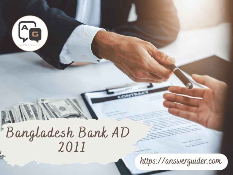 Bangladesh Bank AD 2011 Preliminary Exam Question & Answer.